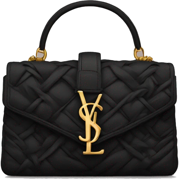 Black ysl bag emoji