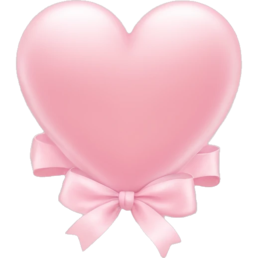 light pink heart with light pink bow add text “I’m just a girl” over the heart emoji