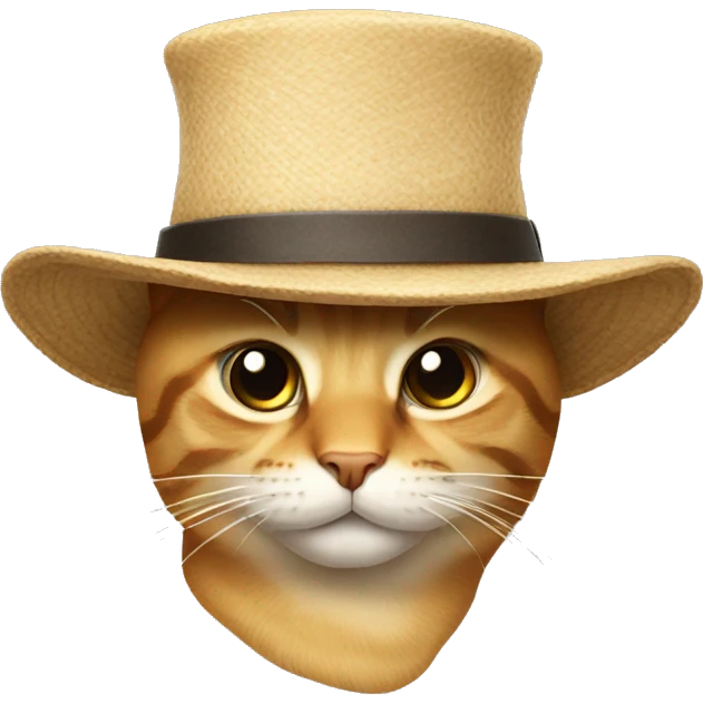 Cat with a hat emoji