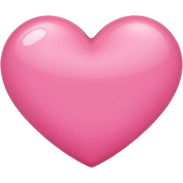 Plain pink heart  emoji