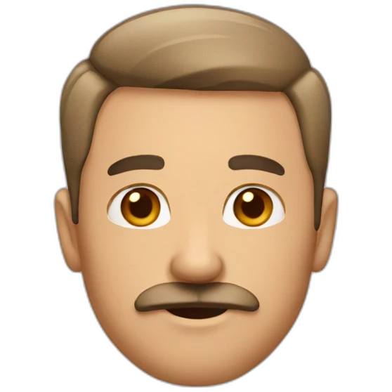 men with short moustache emoji
