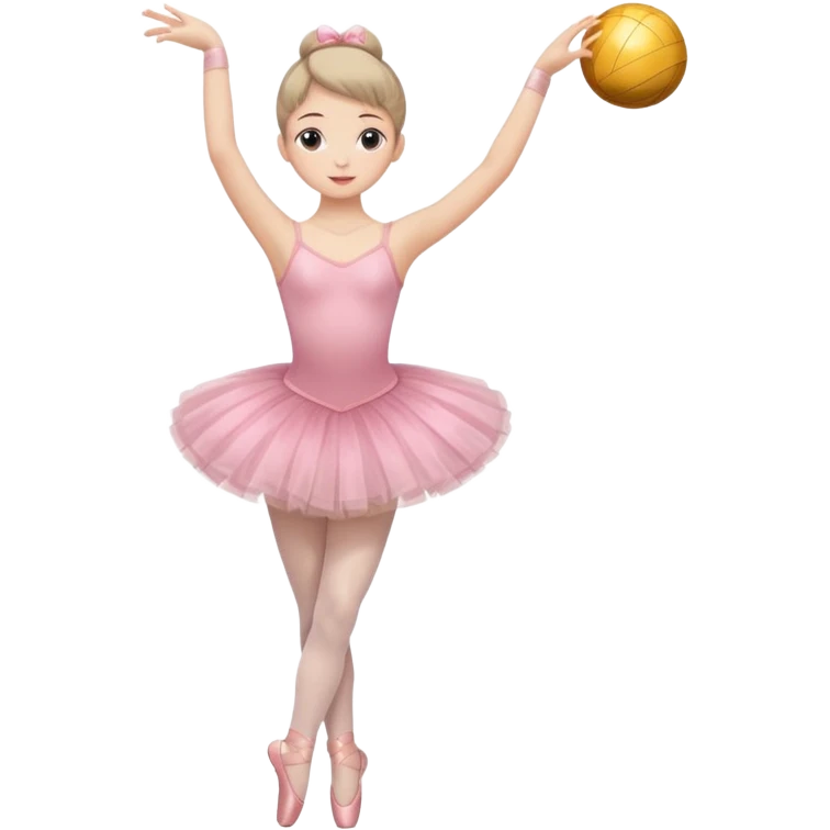 full body balet holding ball emoji