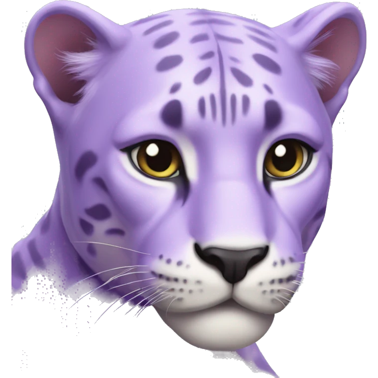 pastel purple panther  emoji