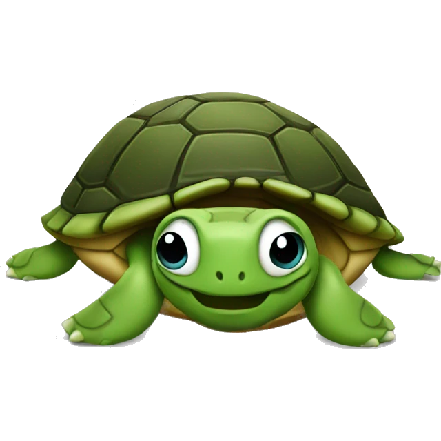Upside down turtle emoji