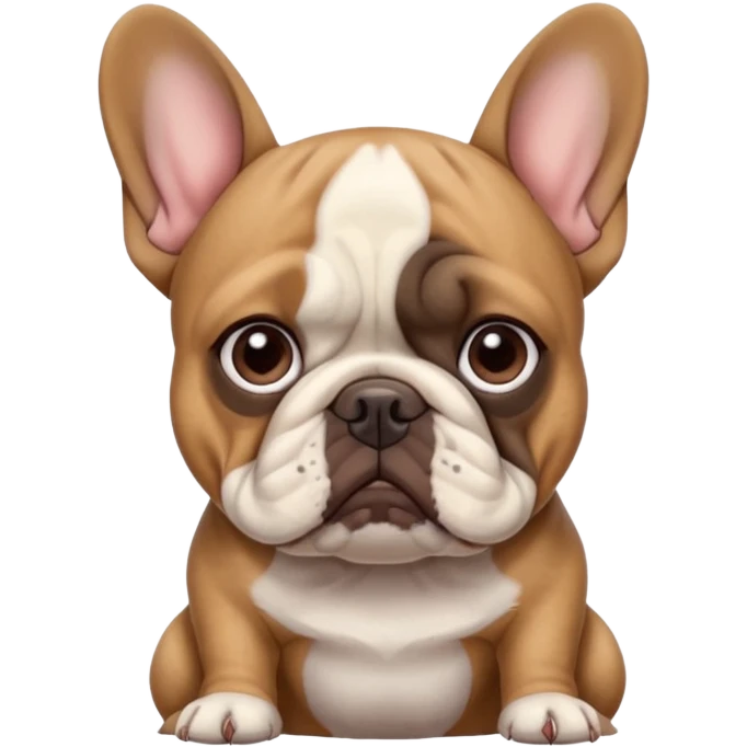 Ashamed French bulldog  emoji