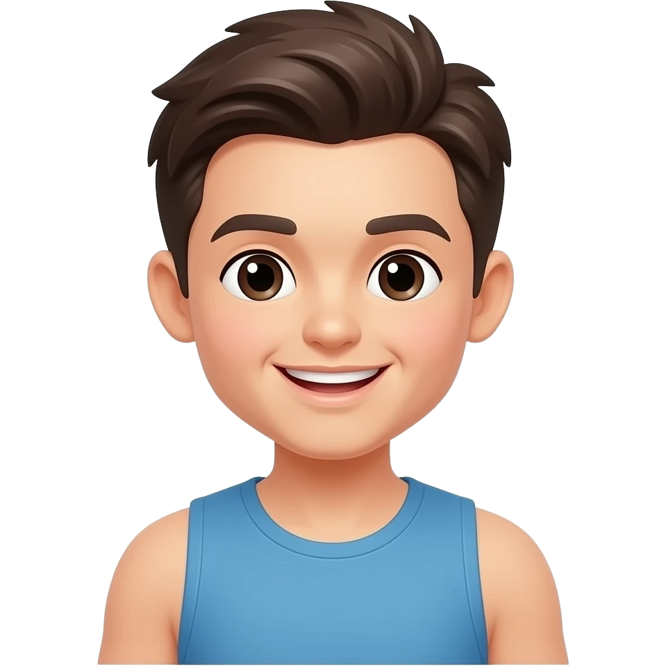 Cute kawaii healthy happy emoji