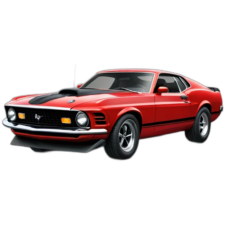 Red mustang mach 1 emoji