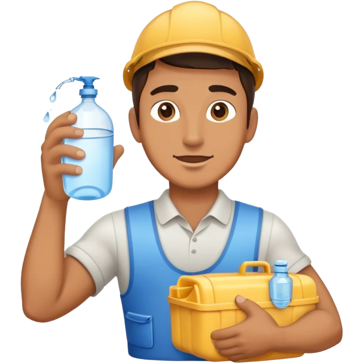 Man delivering water  emoji