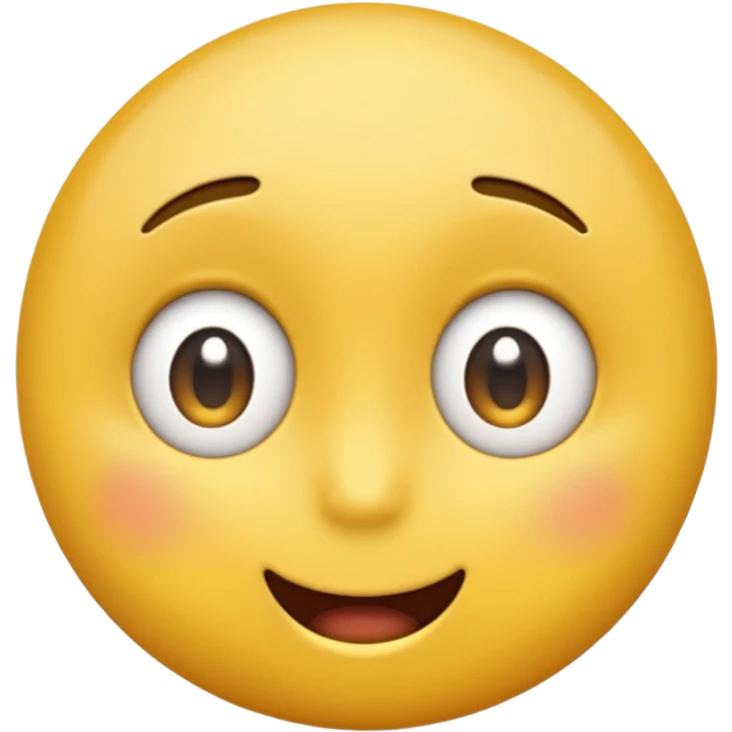 emoji face with a tilted head, open mouth, and sparkling eyes, looking curious and hopeful emoji