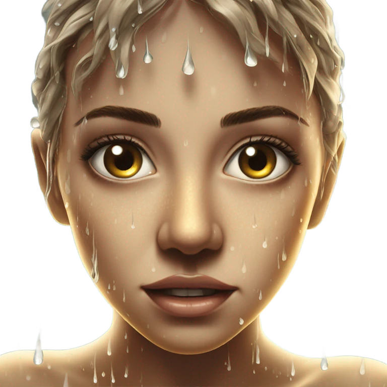 Face drenched in water emoji