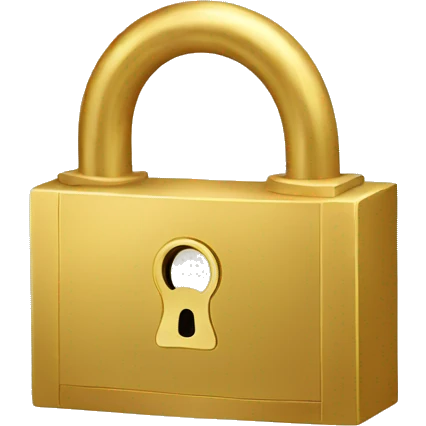 golden lock emoji