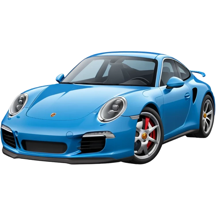 Porsche 911 bleue marine emoji