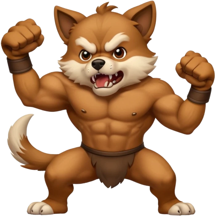 dog fighting emoji