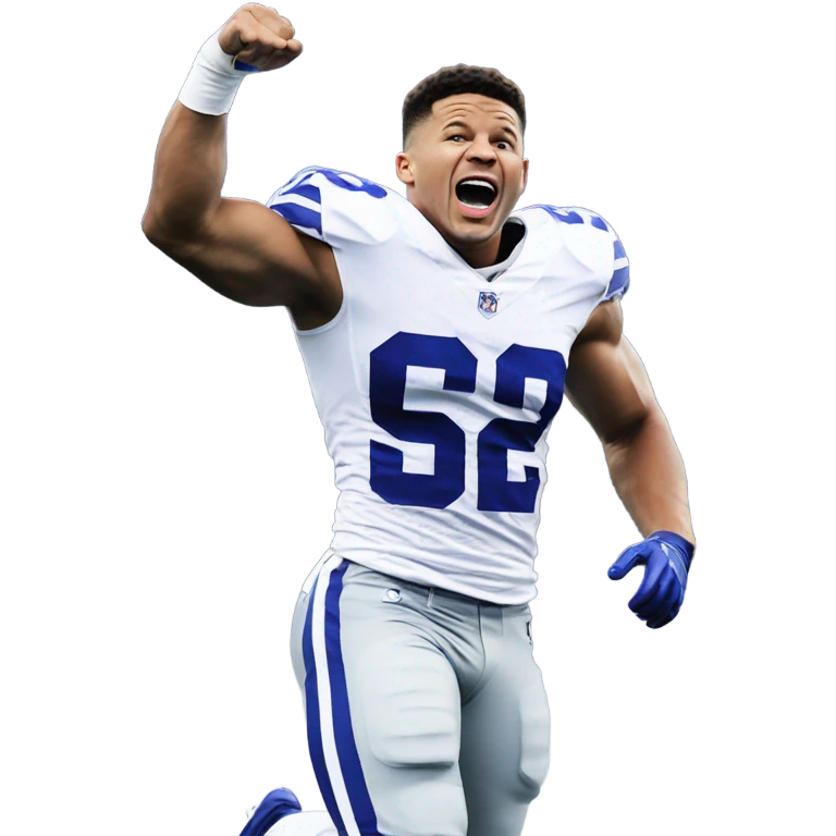 saquon barkley doing a touchdown  emoji