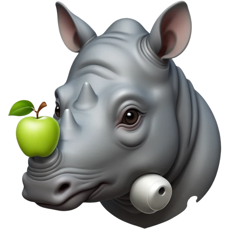 rino with apple vision pro  emoji