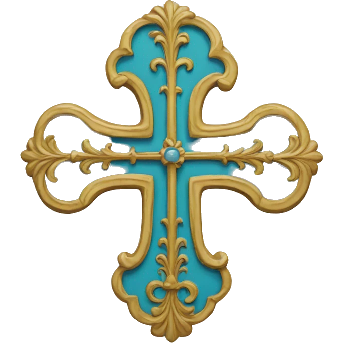 Croix de lorraine au couleur de la France emoji