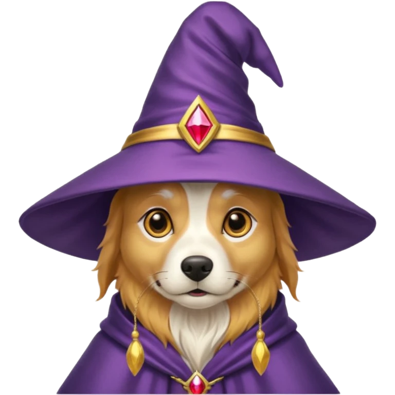 Dog wizard emoji
