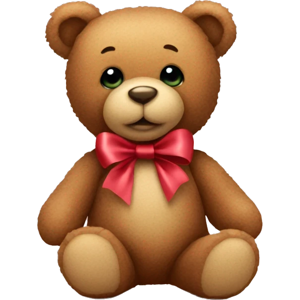 teddy bear with a ribbon emoji