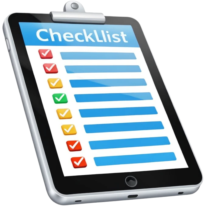 Планшетка с чеклистом emoji