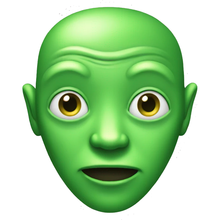 alien green  emoji