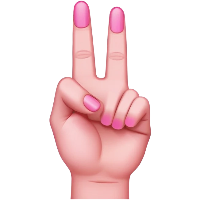 pink middle finger emoji