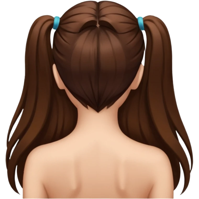 Girl without clothes back  emoji