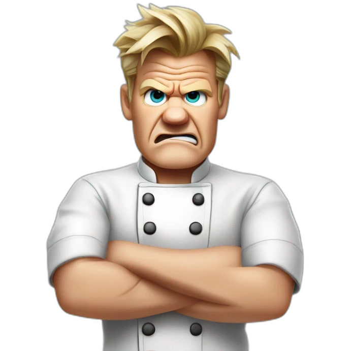 Angry Gordon Ramsay chef emoji