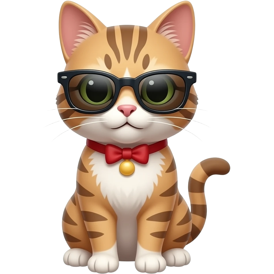 Cat wearing sunglasses emoji