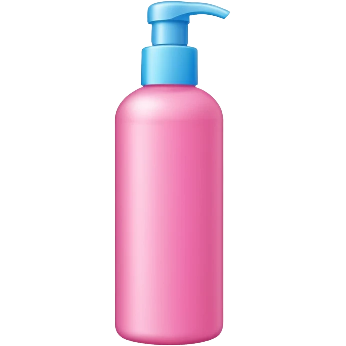 shampoo bottle in pink colour emoji