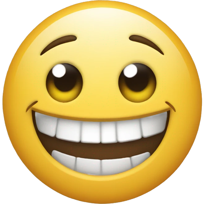 Awkward smile face emoji