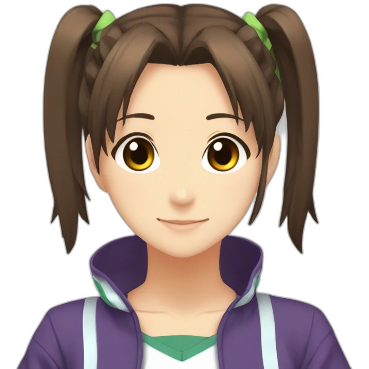 Haruhi Suzumiya with ponytails In sportswear emoji