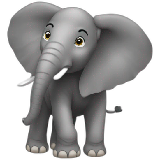 Éléphant sur la tour effel emoji