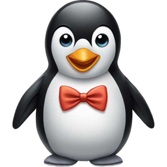penguin wearing a bow tie  emoji