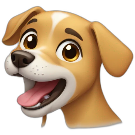dog cry and smile emoji