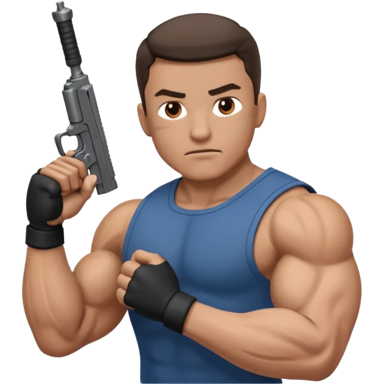 fully armed man emoji