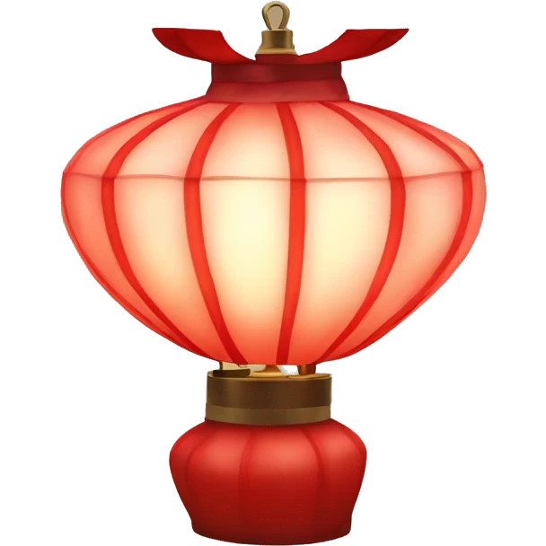 Red chinese lantern lamp emoji