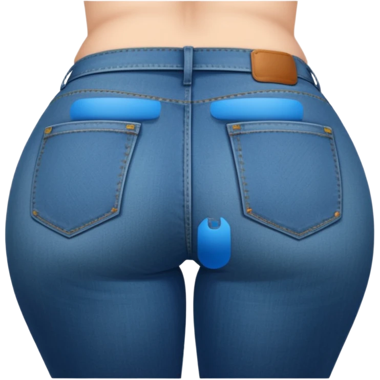 woman with a very large bum emoji