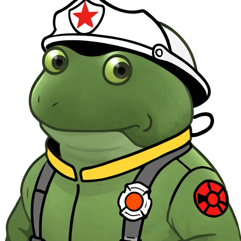 bufo in a fir fighter suit emoji