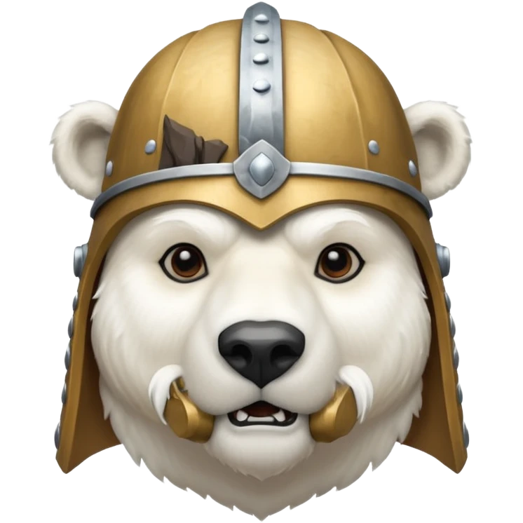 Polar Bear viking emoji