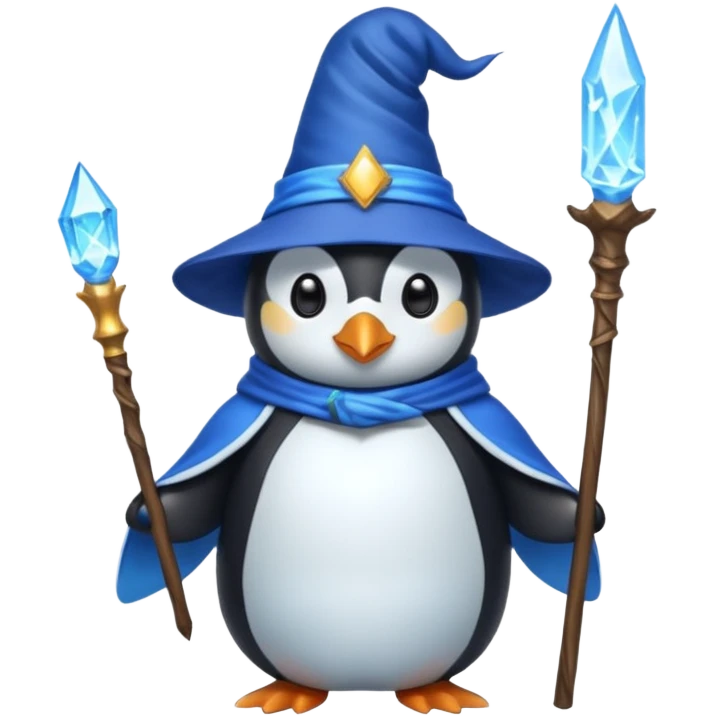 Penguin Wizard emoji