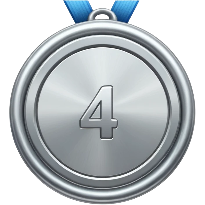 4th place steel medal emoji
