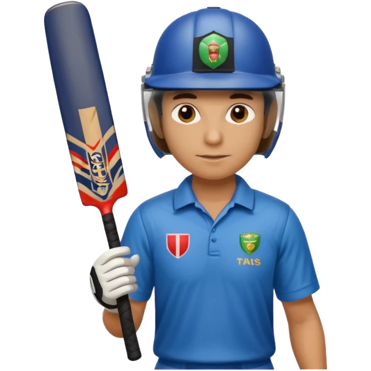 cricket batsman emoji