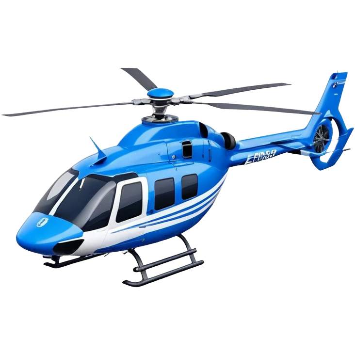Eurocopter EC135 - Airbus Helicopters (Model Year: 2020) (Iconic colour: Blue and white) emoji