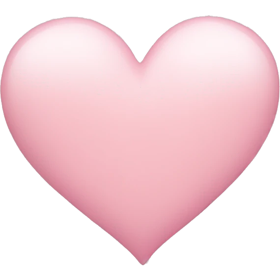 light pink heart emoji