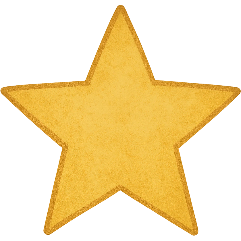 digital illustration of a star, no background emoji