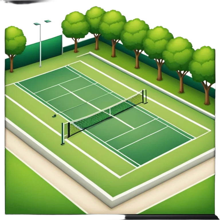 Hotel tennis court emoji