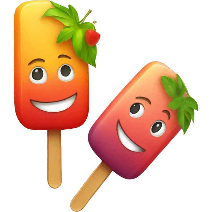 Fruit popsicle emoji