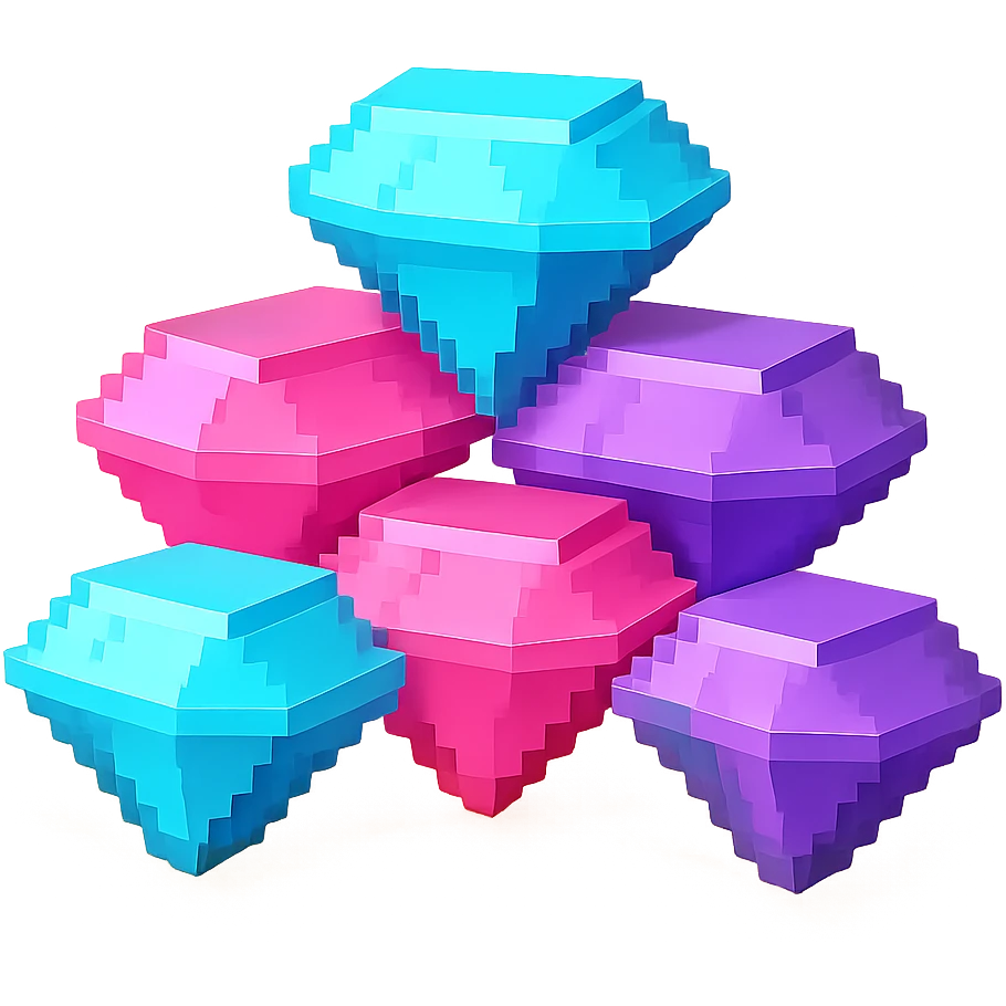 pile of diamonds emoji