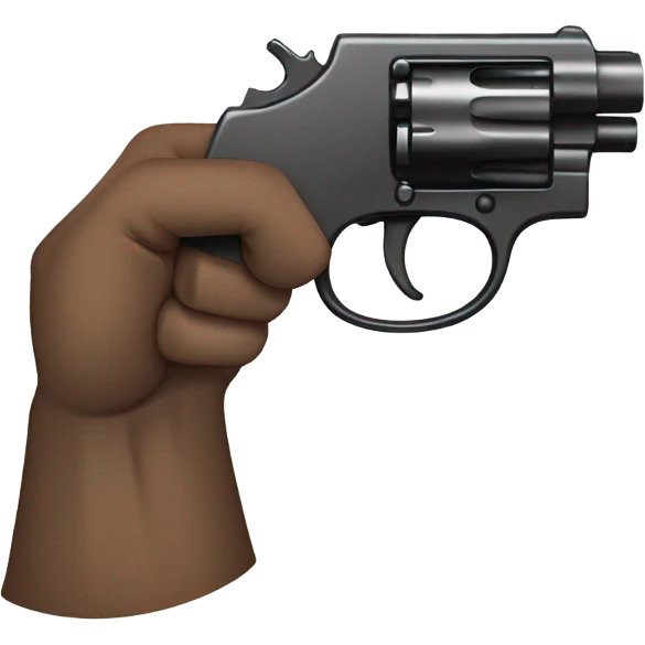 hand in the shape of a gun emoji