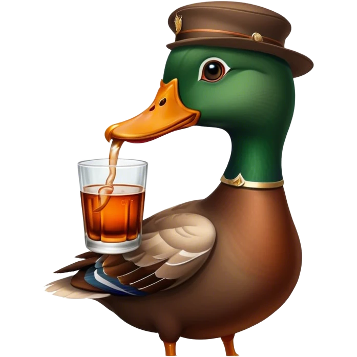 duck who drinks jagermeister emoji